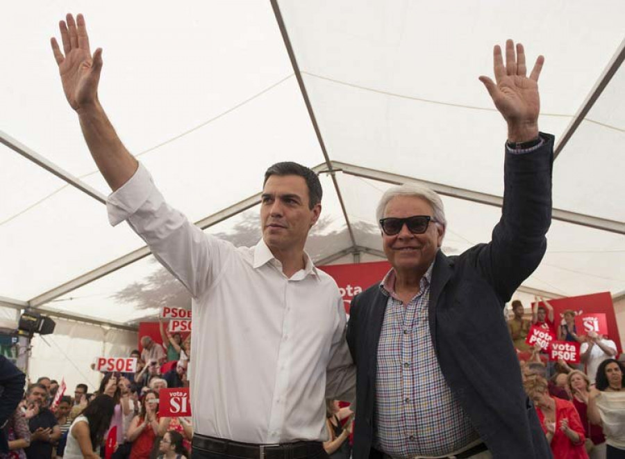 Felipe González advierte que el PSOE “nunca será socio” de Podemos