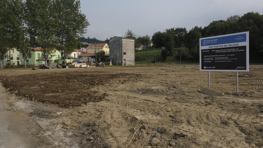 Finaliza la demolición de la antigua nave de Fondomar en Barallobre