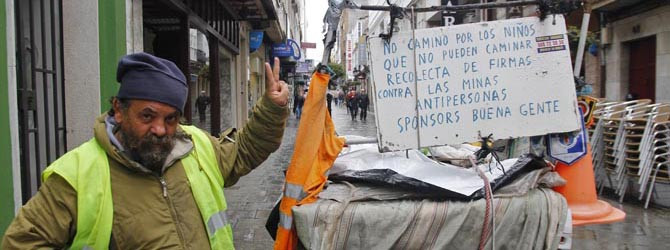 Catorce años en un viaje contra  las minas antipersonas