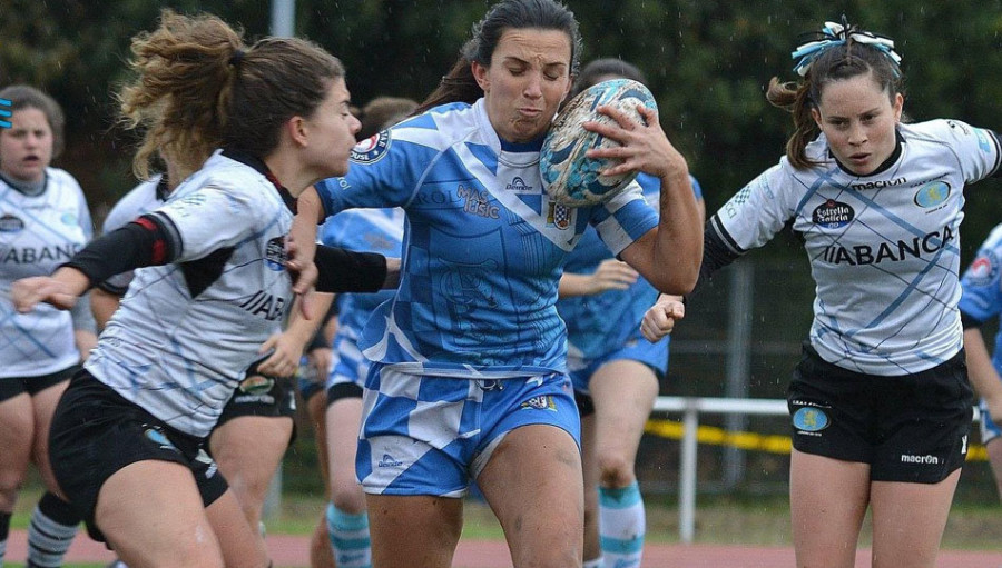 El Rugby Ferrol encarrila su partido en veinte minutos