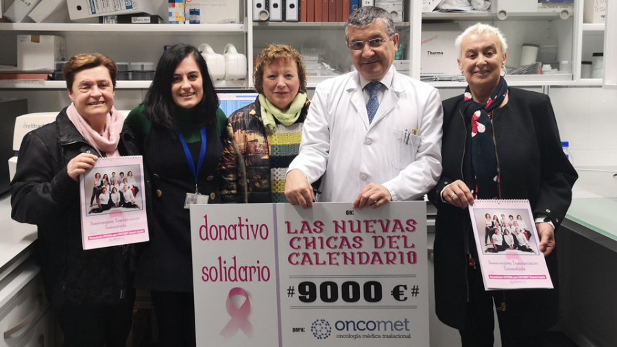 Enfermas de cáncer de la comarca realizan un calendario solidario