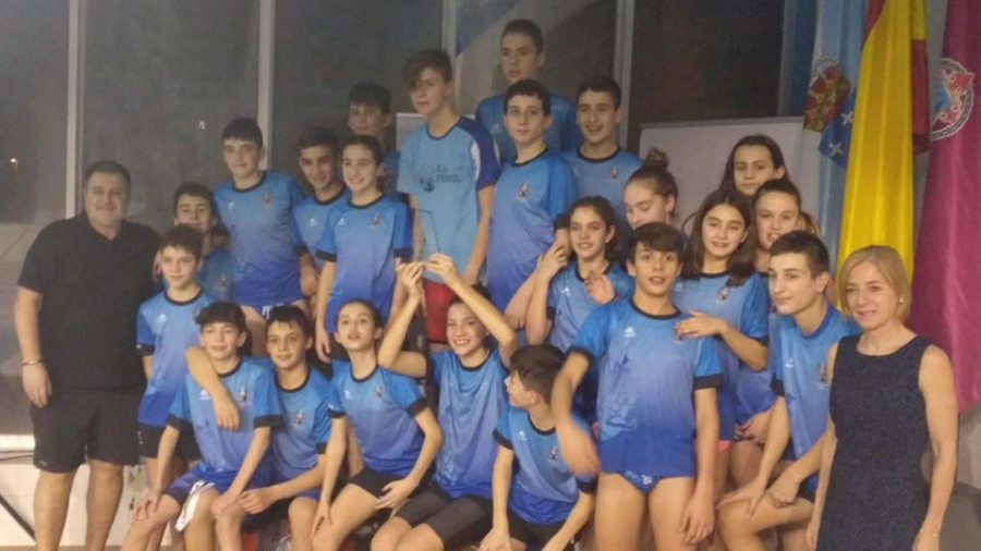 Título autonómico para los alevines del Natación Ferrol