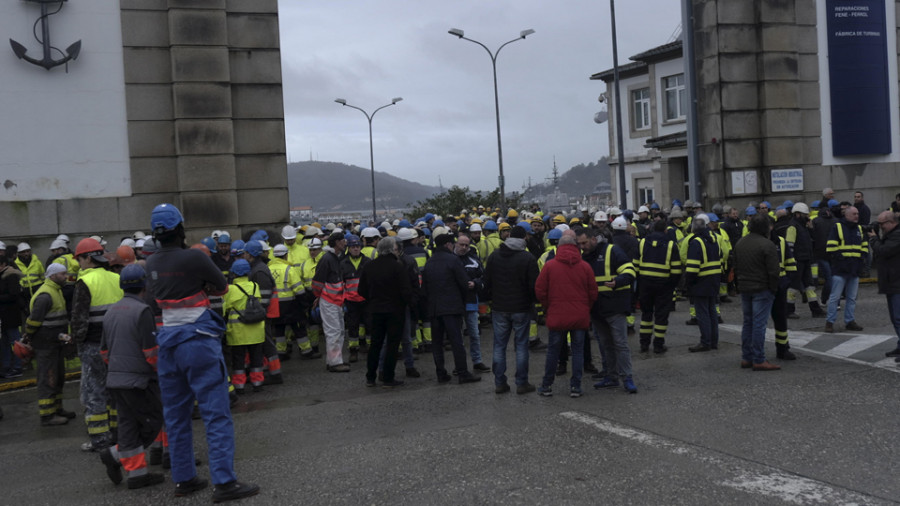 Los trabajadores de Navantia inician un nuevo calendario de protestas