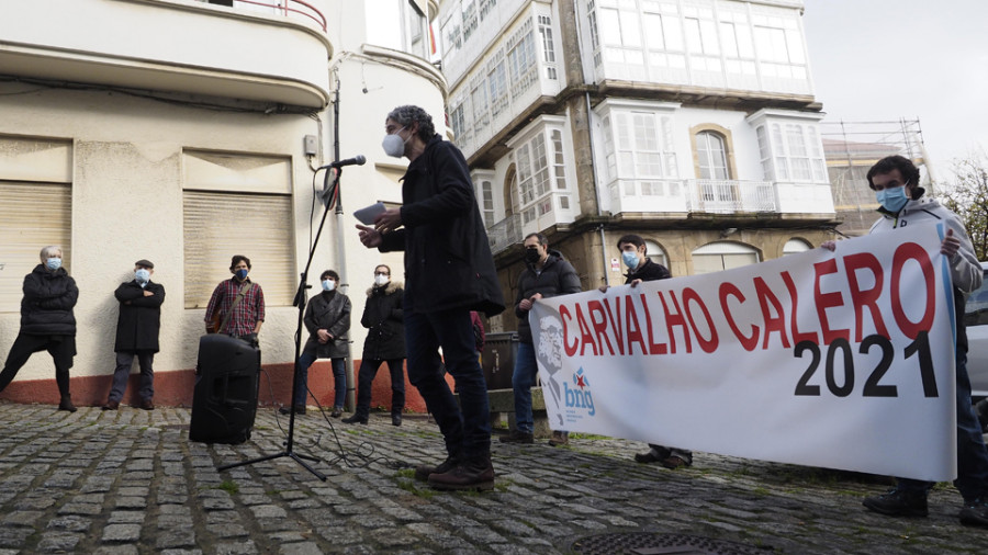 O Bloque reivindica unha vez máis a figura de Carvalho Calero na terra natal do autor