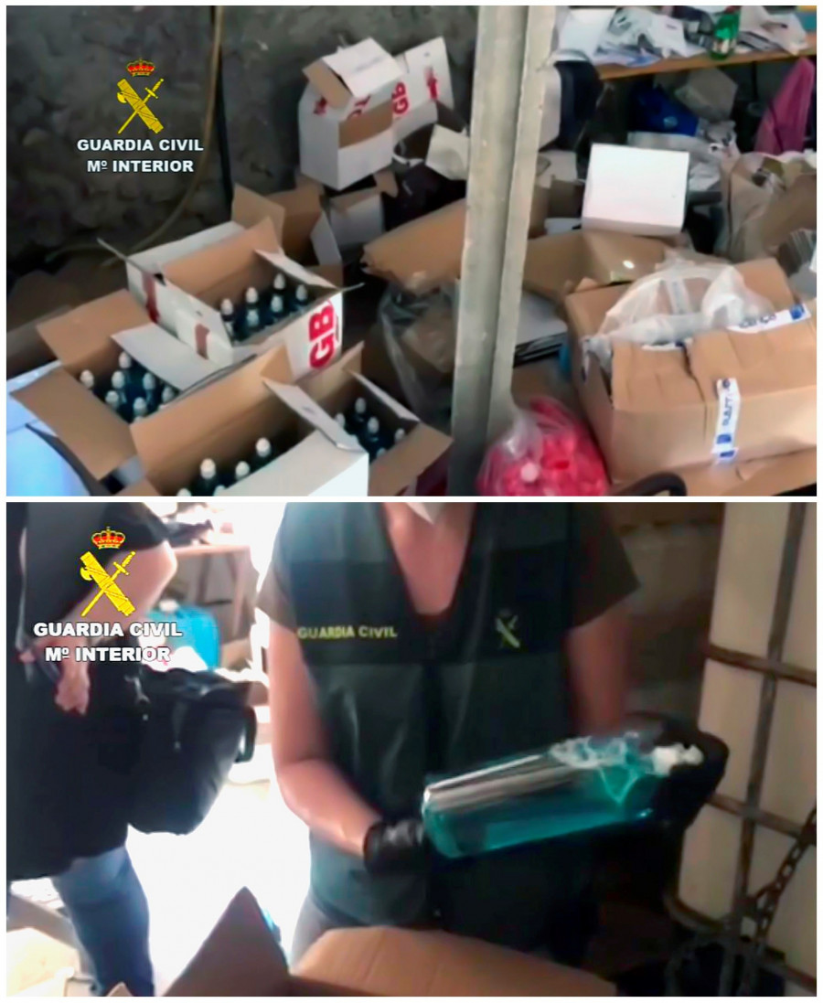 Dos detenidos por vender gel hidroalcóholico realizado con aguardiente y que vendían a hospitales