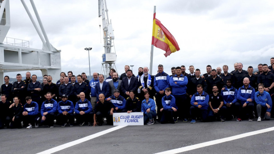 El Rugby Ferrol vela armas en el  BAC “Cantabria”