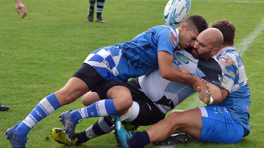 El Rugby Ferrol se estrena en la segunda fase con un cómodo triunfo