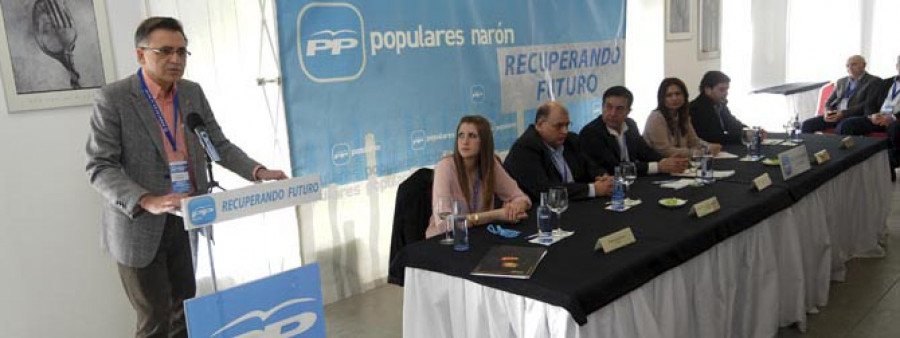 NARÓN-Miguel de Santiago, reelegido por unanimidad líder del PP local
