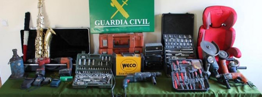 La Guardia Civil detiene a una pareja y recupera efectos valorados en 10.000 euros