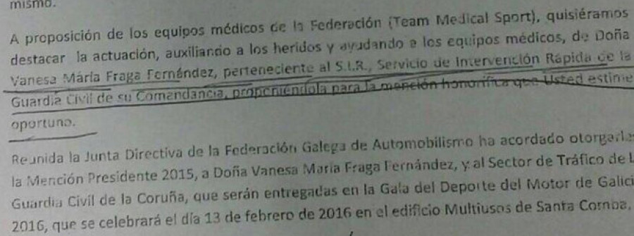 La entidad que retiró el premio a Vanesa Fraga aclara lo sucedido