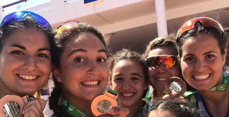 Bronce y oro para Triatlón Ferrol y Narón en el Nacional supersprint
