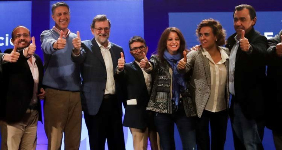 Rajoy reivindica el artículo 155 y reitera que “nada se puede construir sin el PP”