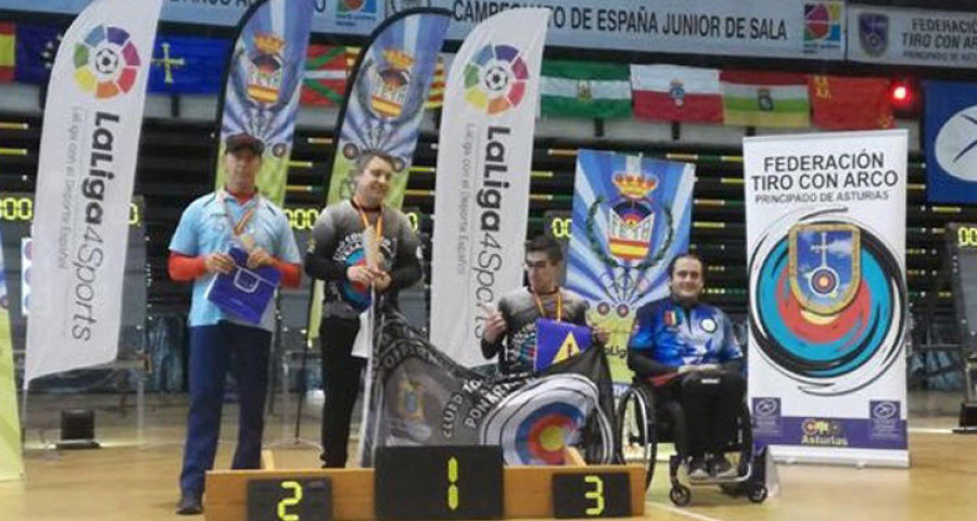 Rodríguez, Orjales y Brage, en el podio del Nacional