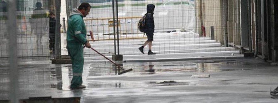 Ultiman las obras de hormigonado  en la zona de  terrazas del Cantón