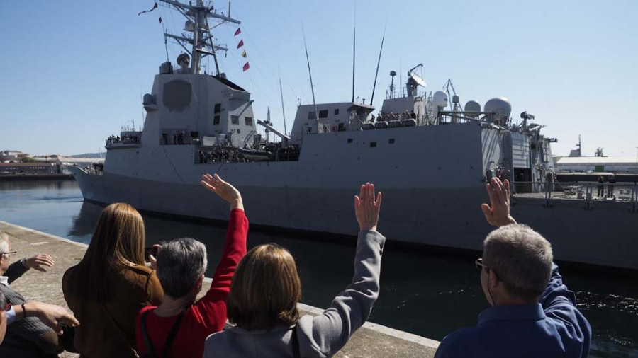 La “Almirante Juan de Borbón” se despide para integrarse tres meses en la Agrupación Naval Permanente de la OTAN