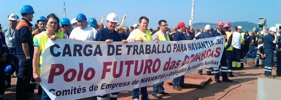 Los trabajadores de Navantia “toman” el LHD australiano en demanda de carga de trabajo