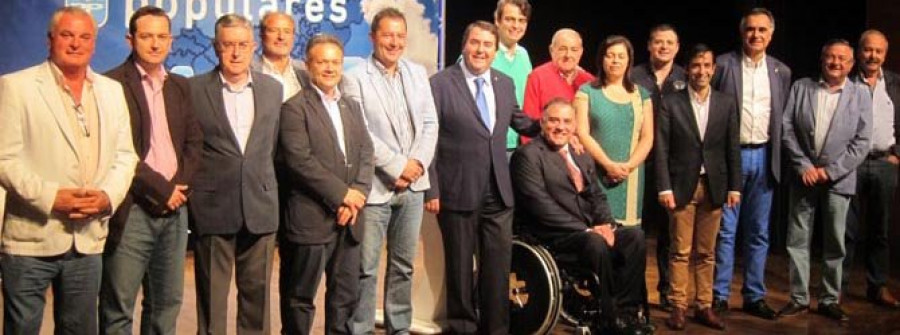 CEDEIRA-El PP inició el curso político presentando a los quince candidatos de Ferrolterra
