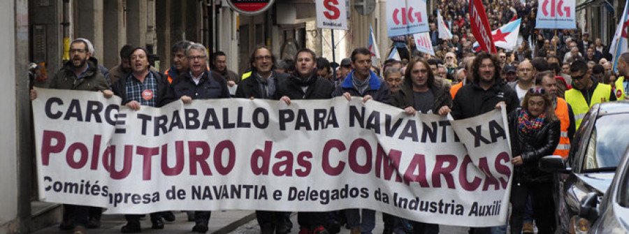 El naval y el sector lácteo suman fuerzas para pedir trabajo en Ferrol