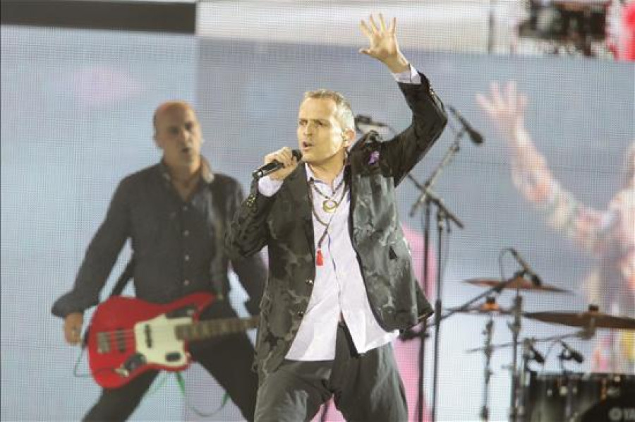 Miguel Bosé actúa en concierto por el 100 aniversario del Palacio de la Paz