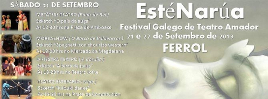 As rúas do centro de Ferrol convértense en escenario co Festival de Teatro Amador