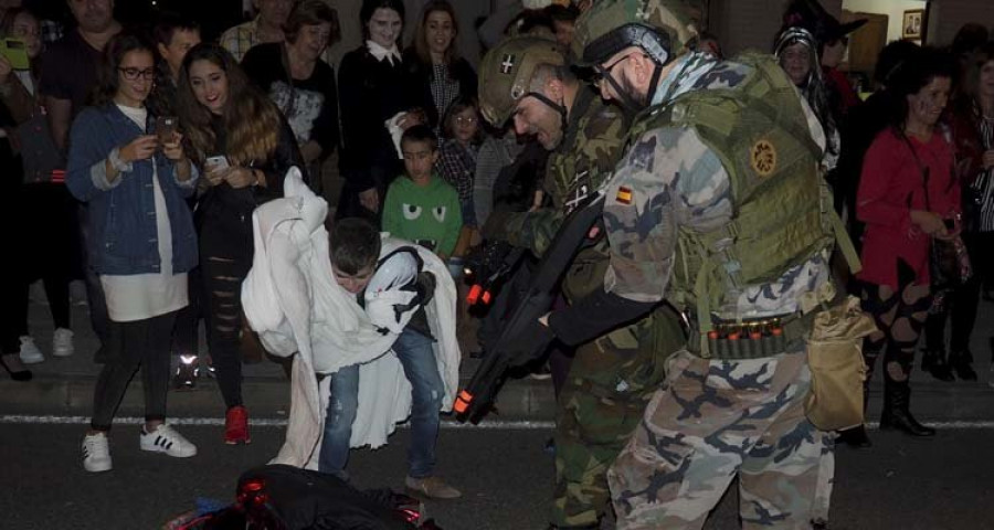 As ánimas e a Santa Compaña toman hoxe o barrio de Catabois no sétimo Quilómetro do Terror