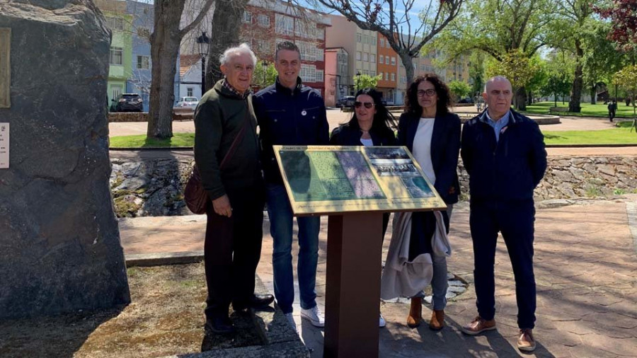 Cedeira rinde homenaje a los reclusos del campo de concentración con un panel