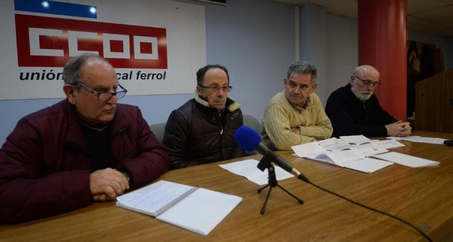 Los jubilados de UGT y CCOO anuncian un calendario de protestas en Ferrol