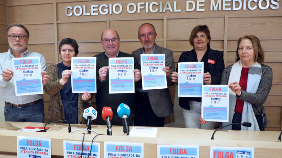 La Coordinadora Galega de Atención Primaria pide tratar cinco puntos “irrenunciables” para desconvocar la huelga