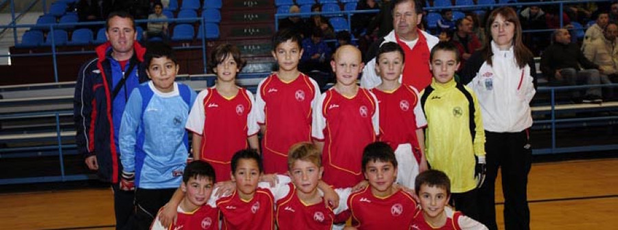 Los benjamines y alevines de Ferrol se clasificaron