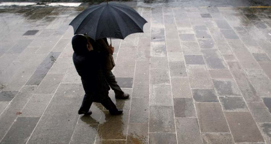 Mal tiempo en A Coruña: primer frente frío de la primavera