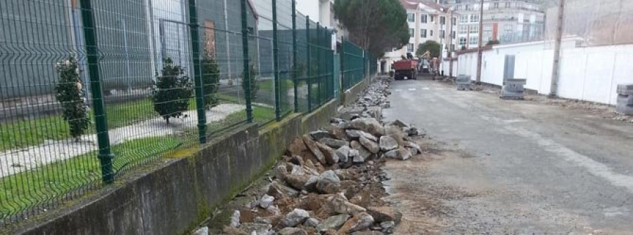 CEDEIRA - Inician las obras de pavimentación de la calle de Portes