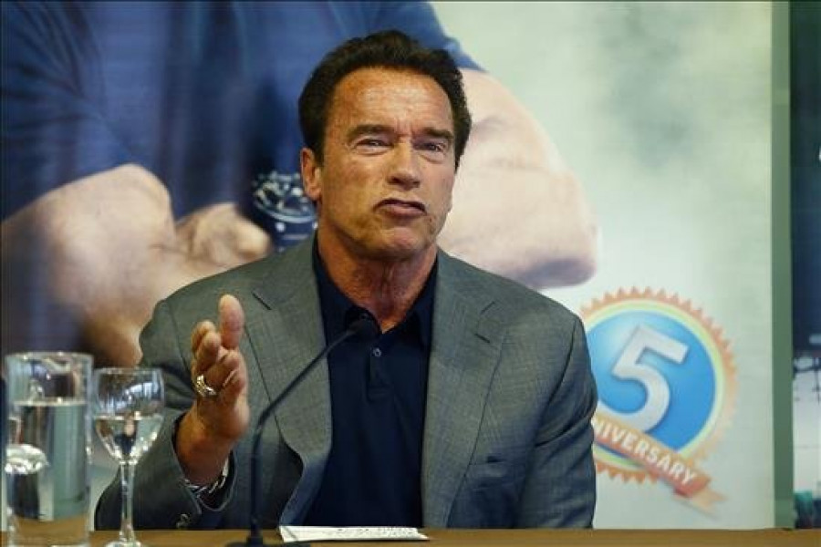 Schwarzenegger visita Madrid para "celebrar los valores" del culturismo
