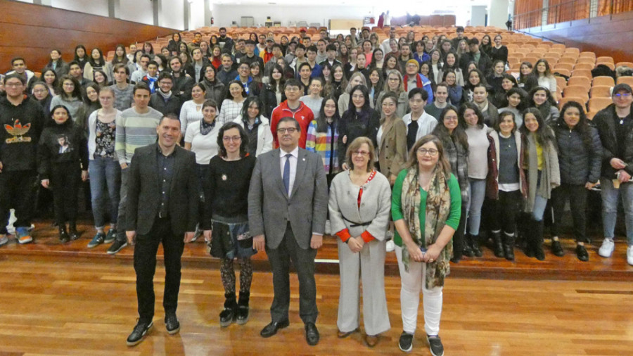 Un total de 23 jóvenes extranjeros cursan sus estudios este semestre en centros del Campus de Ferrol