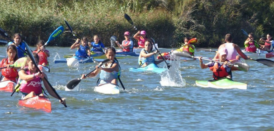 Polo y el K-4 pontés se coronan en el Gallego de veteranos