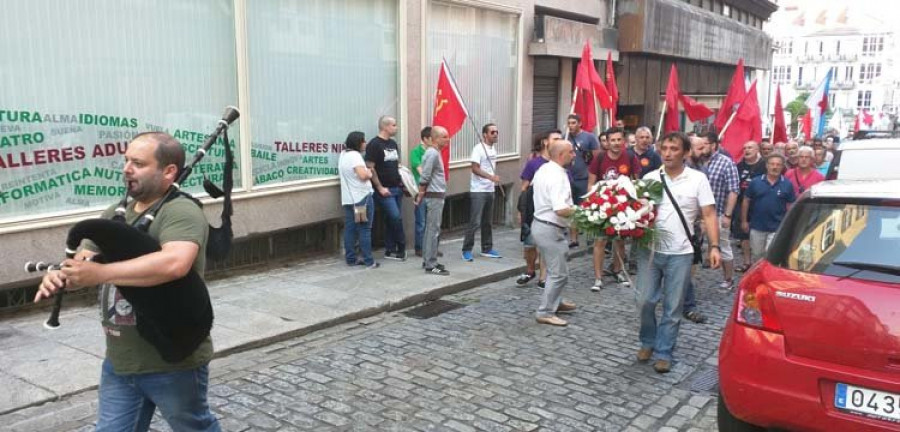 Homenaje de la UPG a Moncho Reboiras en el aniversario de su asesinato