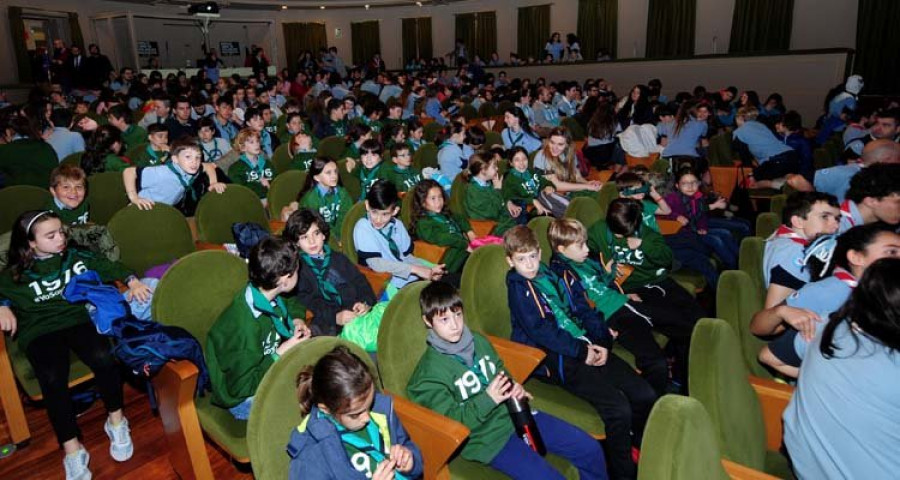 Un total de 300 scouts llegados de toda Galicia se dan cita en el Jofre