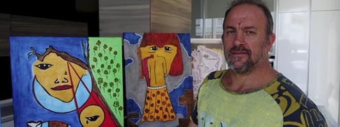 Andrés Otero vuelve a la pintura y expone de nuevo