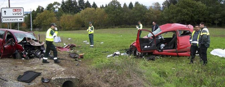 Tres personas mueren en dos accidentes de tráfico registrados en Lugo y Noia