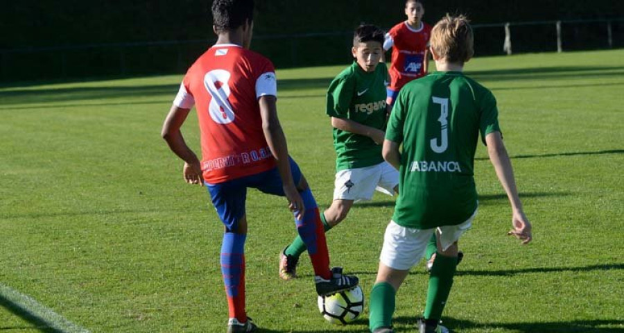 Galicia de Caranza y Racing infantil ganaron sus enfrentamientos