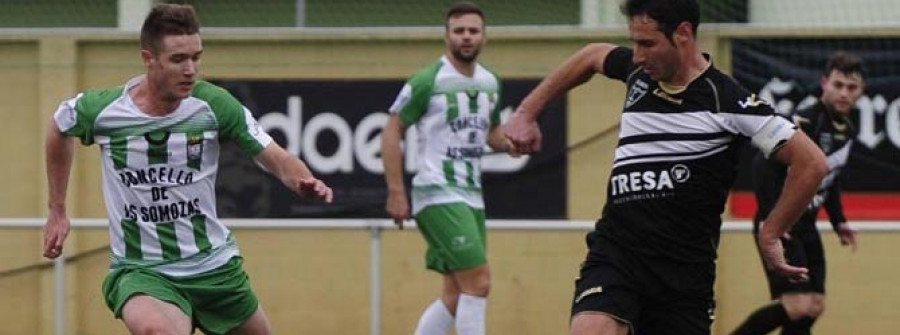 Los jugadores del Somozas ultiman la preparación del próximo partido