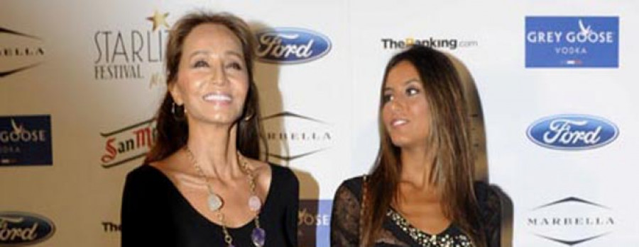 Isabel Preysler y su hija Ana en Marbella