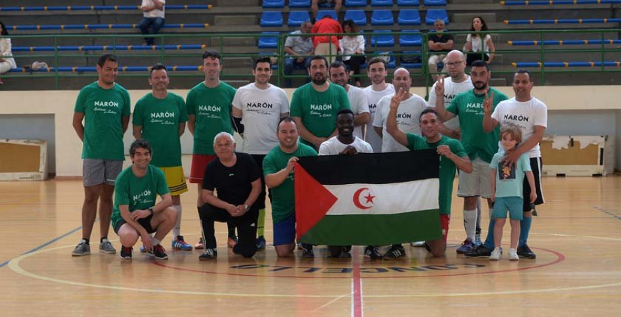 Fútbol solidario en A Gándara para recaudar fondos para el Sáhara
