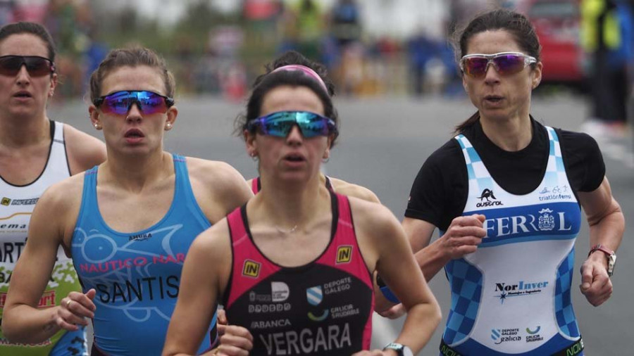 Ana Santiso, segunda en el duatlón clasificatorio de Narón