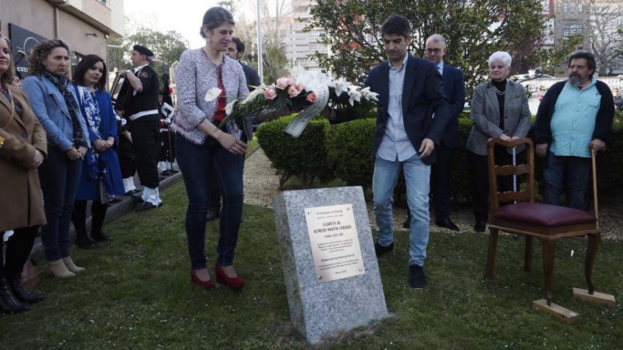 Alfredo Martín cuenta ya con una placa al lado de la Orden Tercera