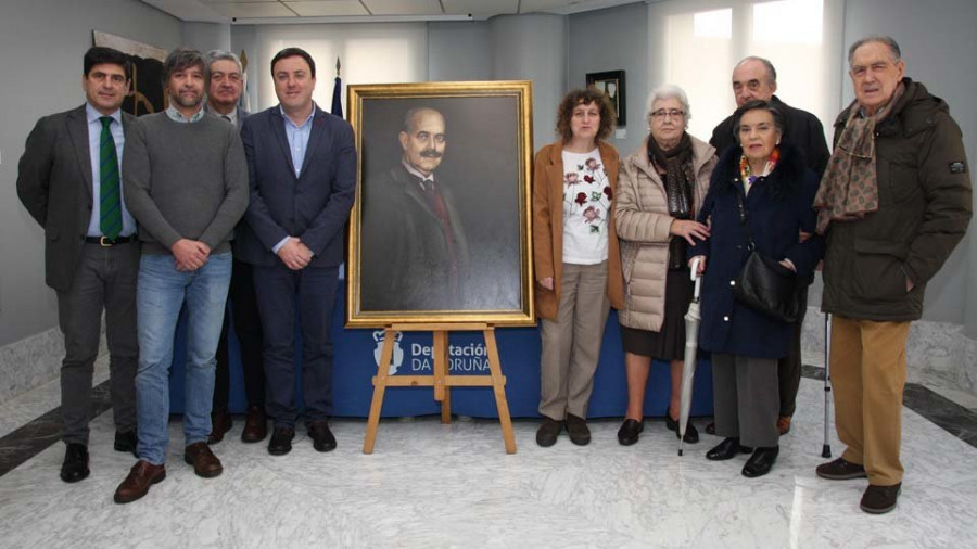 La Diputación añade el retrato de Ramón Vilas González a la galería de presidentes