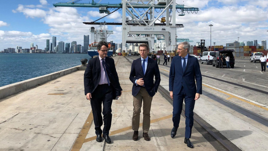 Feijóo presenta al Puerto de Miami “las oportunidades que ofrece Galicia”