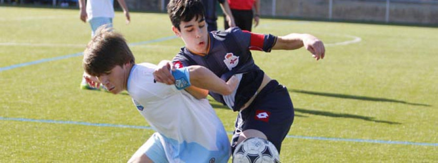 El Galicia de Caranza igualó frente al líder, el Deportivo