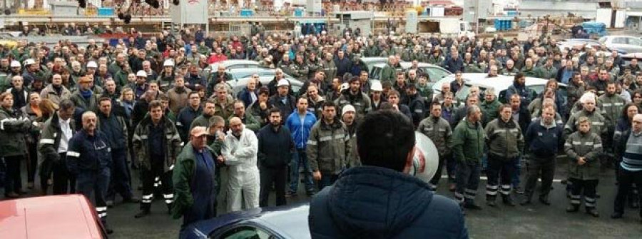 Protestas en el astillero por un despido