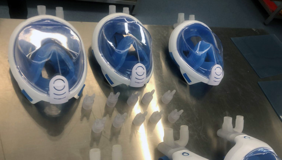 Personal del Materno-Infantil coruñés pide máscaras de esnórquel para convertirlas en material sanitario