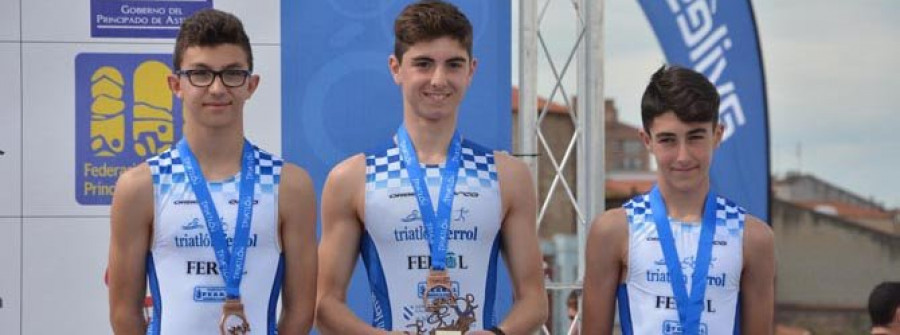 Bronce para los cadetes del Norinver Ferrol en el Nacional de relevos